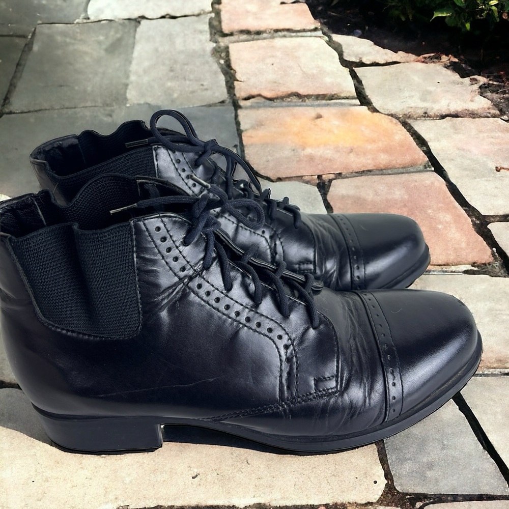 Ariat Horse Riding Boots Women's 6.5 leather black western boho